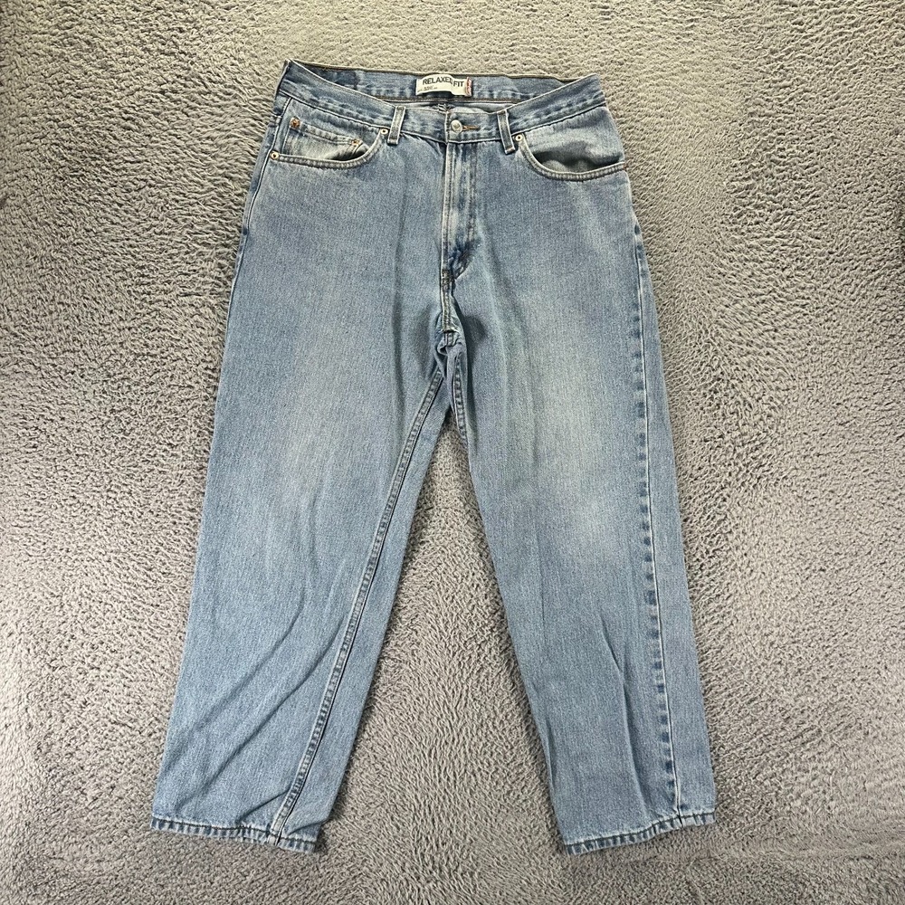 Vintage Levi's 550 Jeans Mens 34x28 Blue Cotton Denim Straight Relaxed Workwear